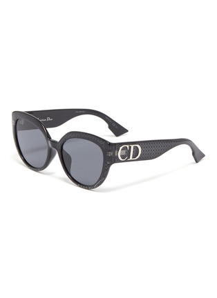 首图 - 点击放大 - DIOR - DDIORF品牌名称几何图案板材猫眼太阳眼镜