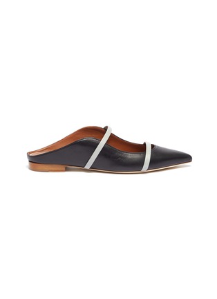 首图 - 点击放大 - MALONE SOULIERS - Maureen拼色双重搭带真皮拖鞋
