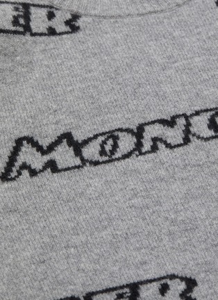  - MONCLER - logo初剪羊毛混羊绒及棉针织衫