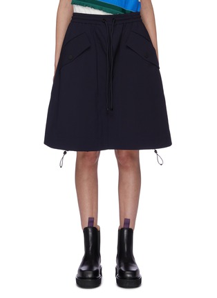 首图 - 点击放大 - ANGEL CHEN - x Woolmark双层设计抽绳短裙裤