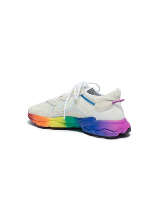  - ADIDAS - Ozweego Pride绒面真皮拼接网眼布彩虹厚底运动鞋