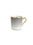 首图 –点击放大 - BETHAN GRAY - Lustre Stripe 24k金点缀条纹骨瓷浓缩咖啡杯