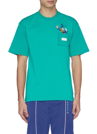 首图 - 点击放大 - GCDS - x Disney唐老鸭刺绣logo口袋T恤
