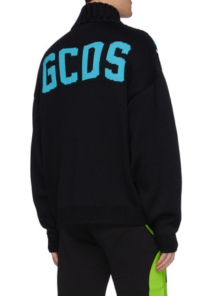 背面 - 点击放大 - GCDS - x Disney logo唐老鸭图案立领混羊毛针织衫