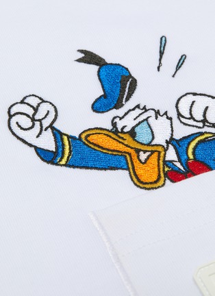  - GCDS - x Disney logo唐老鸭刺绣口袋T恤