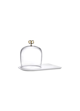 首图 –点击放大 - NUDE - Cupola水晶玻璃罩大理石蛋糕盘（高版）