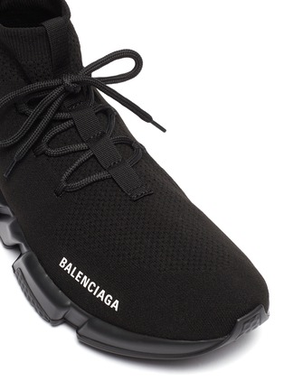 细节 - 点击放大 - BALENCIAGA - Speed系带袜靴式针织运动鞋