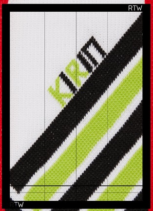 细节 - 点击放大 - KIRIN BY PEGGY GOU - Soccer拼色条纹针织袜