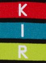 细节 - 点击放大 - KIRIN BY PEGGY GOU - Rainbow品牌名称彩虹条纹针织袜