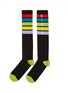 首图 - 点击放大 - KIRIN BY PEGGY GOU - Rainbow品牌名称彩虹条纹针织袜