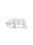 首图 –点击放大 - AVERY - 中号犀牛造型陶瓷雕塑－白色及金色