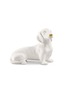 首图 –点击放大 - AVERY - 中号腊肠犬造型陶瓷雕塑－白色及金色