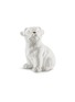 首图 –点击放大 - AVERY - 小号巴哥犬造型陶瓷雕塑－白色及金色