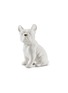 首图 –点击放大 - AVERY - 小号斗牛犬造型陶瓷雕塑－白色及金色