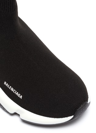 细节 - 点击放大 - BALENCIAGA - Speed儿童款袜靴式针织运动鞋