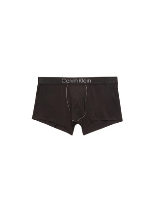 首图 - 点击放大 - CALVIN KLEIN UNDERWEAR - CK Black品牌名称低腰平脚内裤