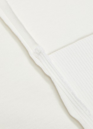 细节 - 点击放大 - JIL SANDER - 罗纹针织布饰拼接纯棉T恤裙