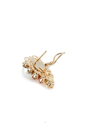 细节 - 点击放大 - ANTON HEUNIS - 仿水晶人造珍珠镀18k金黄铜耳环