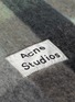 细节 - 点击放大 - ACNE STUDIOS - 拼色格纹流苏混羊驼毛围巾