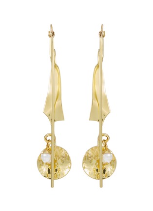 首图 - 点击放大 - ELLERY - Thrillest Commercial Ornamental Pin人造珍珠坚果造型及金属片耳环