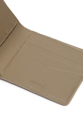 细节 - 点击放大 - TRUNK - Leather bifold wallet