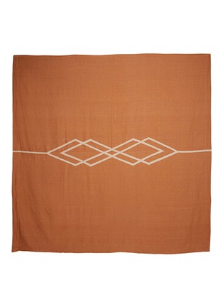 首图 –点击放大 - PONY RIDER - Dawn Ranger两面用几何图案纯棉盖毯－棕色及米色