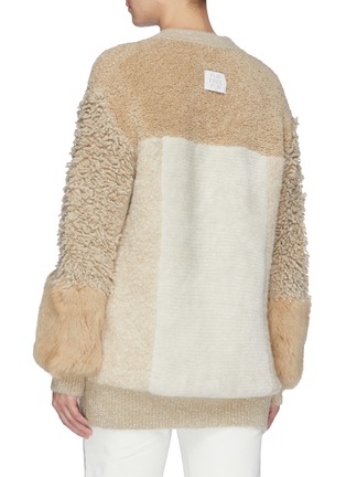 背面 - 点击放大 - STELLA MCCARTNEY - 拼色设计混羊毛针织衫