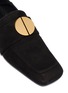 细节 - 点击放大 - MERCEDES CASTILLO - Esmera圆形金属缀饰绒面真皮乐福鞋