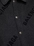  - BALENCIAGA - 品牌名称衬衫式羊绒夹克
