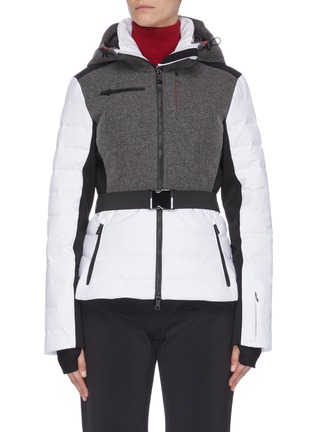 首图 - 点击放大 - ERIN SNOW - Kat腰带拼接设计夹棉功能混美丽诺羊毛连帽滑雪夹克