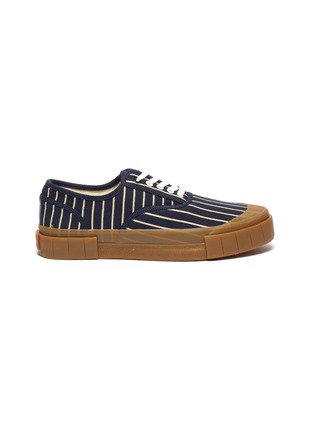 首图 - 点击放大 - GOOD NEWS - 'Hurler 2' pinstripe cotton sneakers