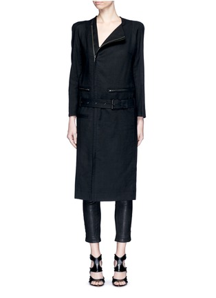 首图 - 点击放大 - HAIDER ACKERMANN - 不对称长款机车外套