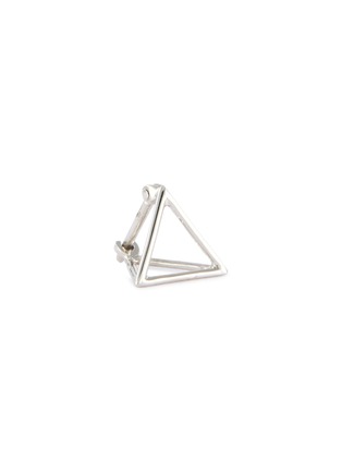 首图 - 点击放大 - SHIHARA - 'Triangle' 18k white gold pyramid single earring – 10mm