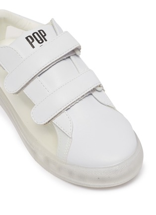 细节 - 点击放大 - POP SHOES - Stanley EZ儿童款LED PVC拼接真皮运动鞋