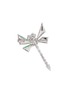 模特儿示范图 - 点击放大 - SAMUEL KUNG - Diamond jade 18k white gold brooch