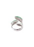 模特儿示范图 - 点击放大 - SAMUEL KUNG - Diamond jade 18k white gold ring