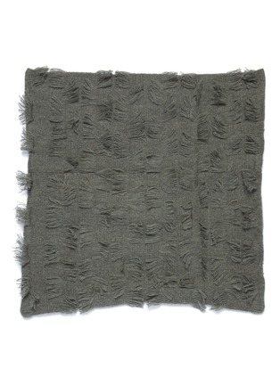 首图 –点击放大 - OYUNA - Seren流苏羊绒针织枕套－灰绿色