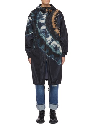首图 - 点击放大 - DRIES VAN NOTEN - 扎染效果连帽派克大衣