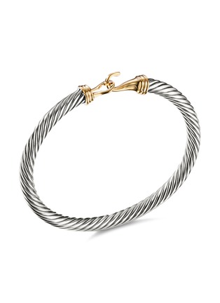 首图 –点击放大 - DAVID YURMAN - ‘Cable Classic Buckle’ 18k gold sterling silver bracelet