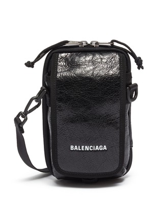首图 - 点击放大 首图 - 点击放大 - BALENCIAGA - Explorer品牌名称小羊皮斜挎包