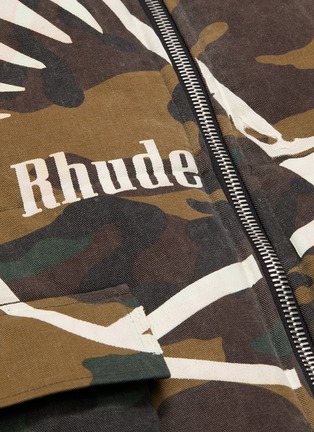  - RHUDE - Rhude Collage品牌名称绗缝夹棉迷彩纯棉外套