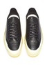 细节 - 点击放大 - MSGM - Floating品牌标志拼色厚底真皮运动鞋
