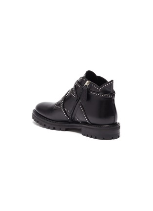  - ALAÏA - 铆钉点缀搭带真皮短靴
