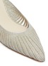 细节 - 点击放大 - CULT GAIA - Alia闪粉镂空条纹球形跟穆勒鞋