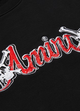  - AMIRI - x Mötley Crüe品牌名称骷髅头印花纯棉卫衣