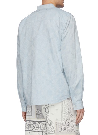 背面 - 点击放大 - AMIRI - 小立领拼接设计复古印花纯棉衬衫