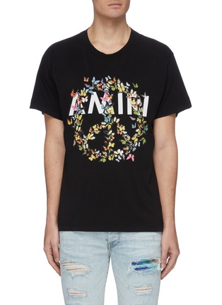 首图 - 点击放大 - AMIRI - 蝴蝶花环品牌名称纯棉T恤