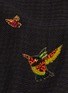 细节 - 点击放大 - JANAVI - 小鸟珠饰刺绣格纹羊绒围巾
