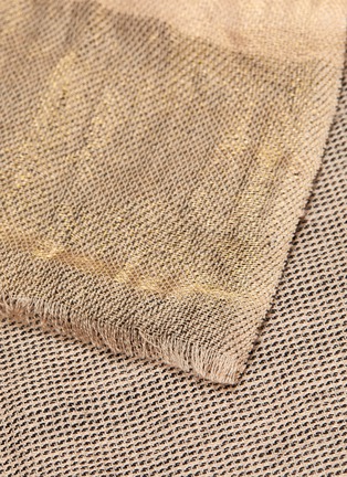 细节 - 点击放大 - JANAVI - Aurelian拼色美丽诺羊毛围巾
