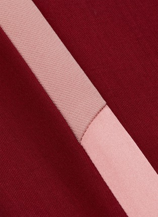  - ROKSANDA - Colwyn侧条纹褶裥修身混初剪羊毛长裤